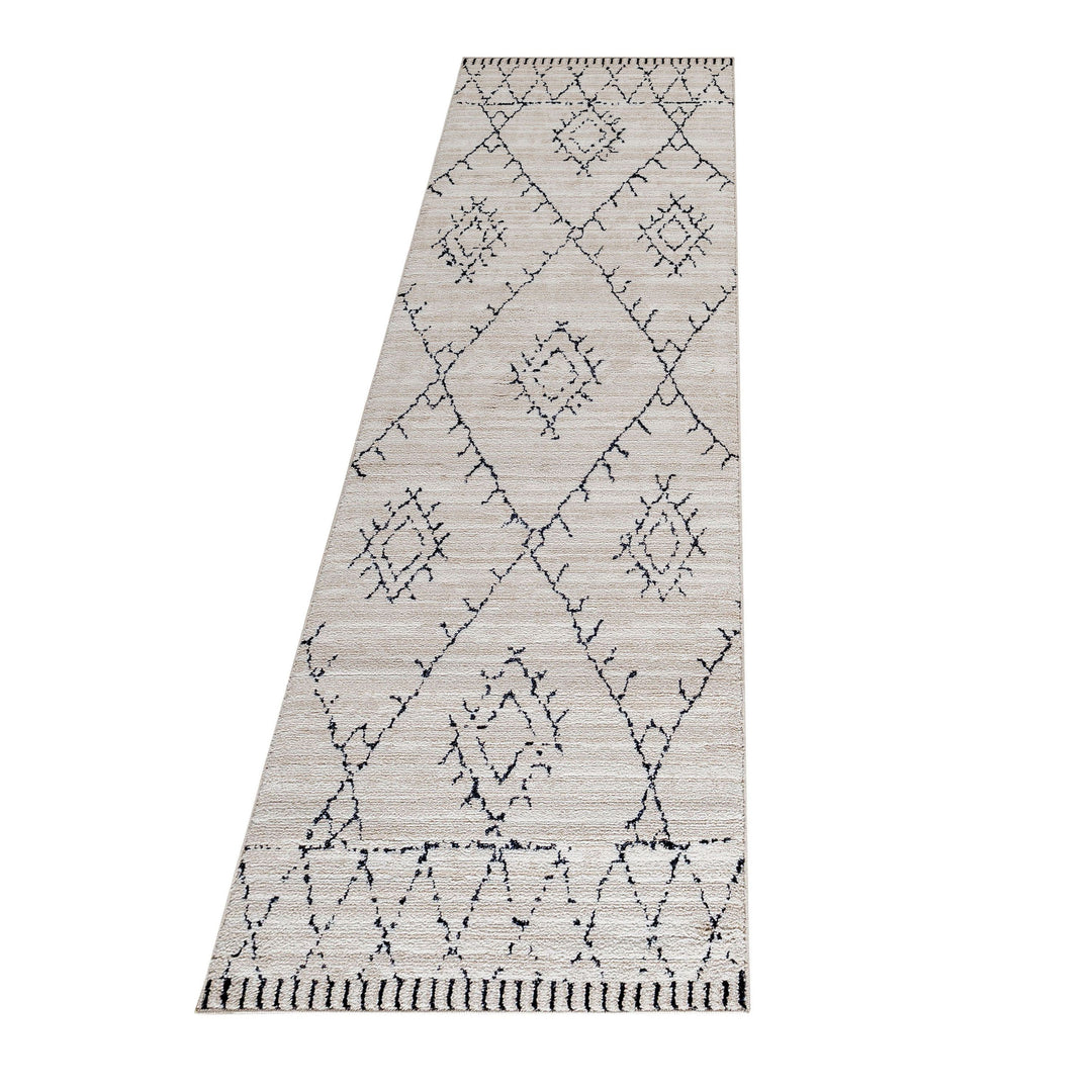 Teppich Läufer Set FES Schlafzimmer Kurzflor Bettumrandung 3 Teile