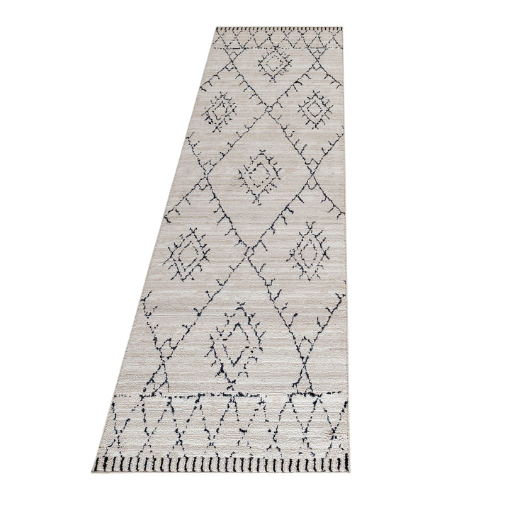 Teppich Läufer Set FES Schlafzimmer Kurzflor Bettumrandung 3 Teile