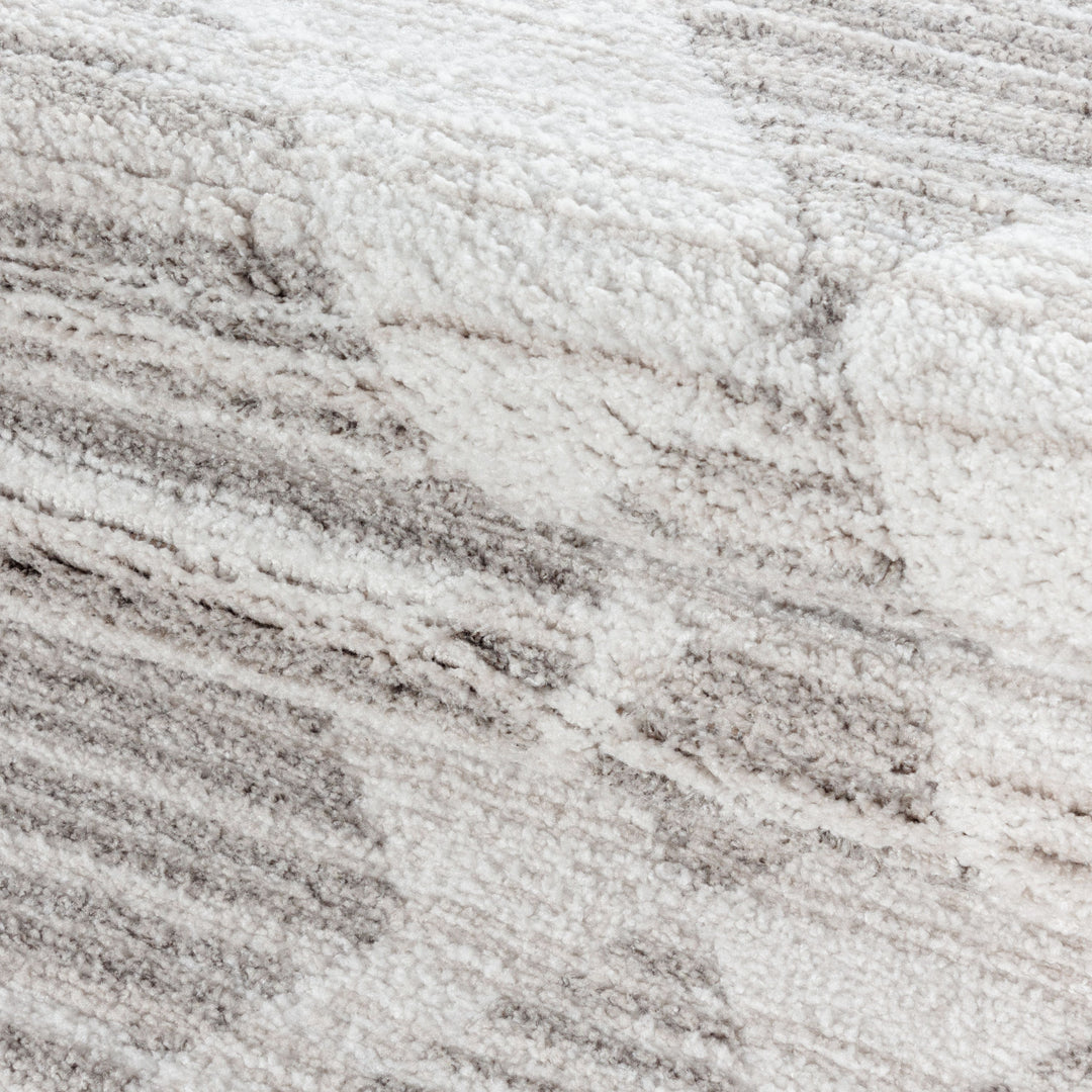 Teppich Läufer Set FES Schlafzimmer Kurzflor Bettumrandung 3 Teile Berber Design