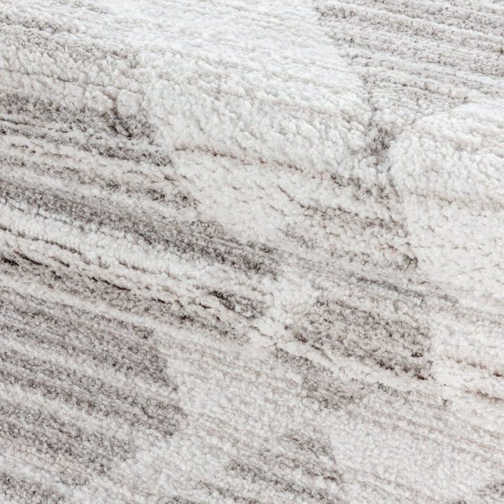 Teppich Läufer Set FES Schlafzimmer Kurzflor Bettumrandung 3 Teile Berber Design