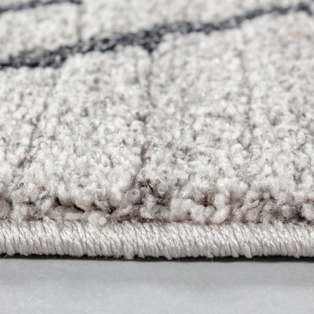 Teppich Läufer Set FES Schlafzimmer Kurzflor Bettumrandung 3 Teile