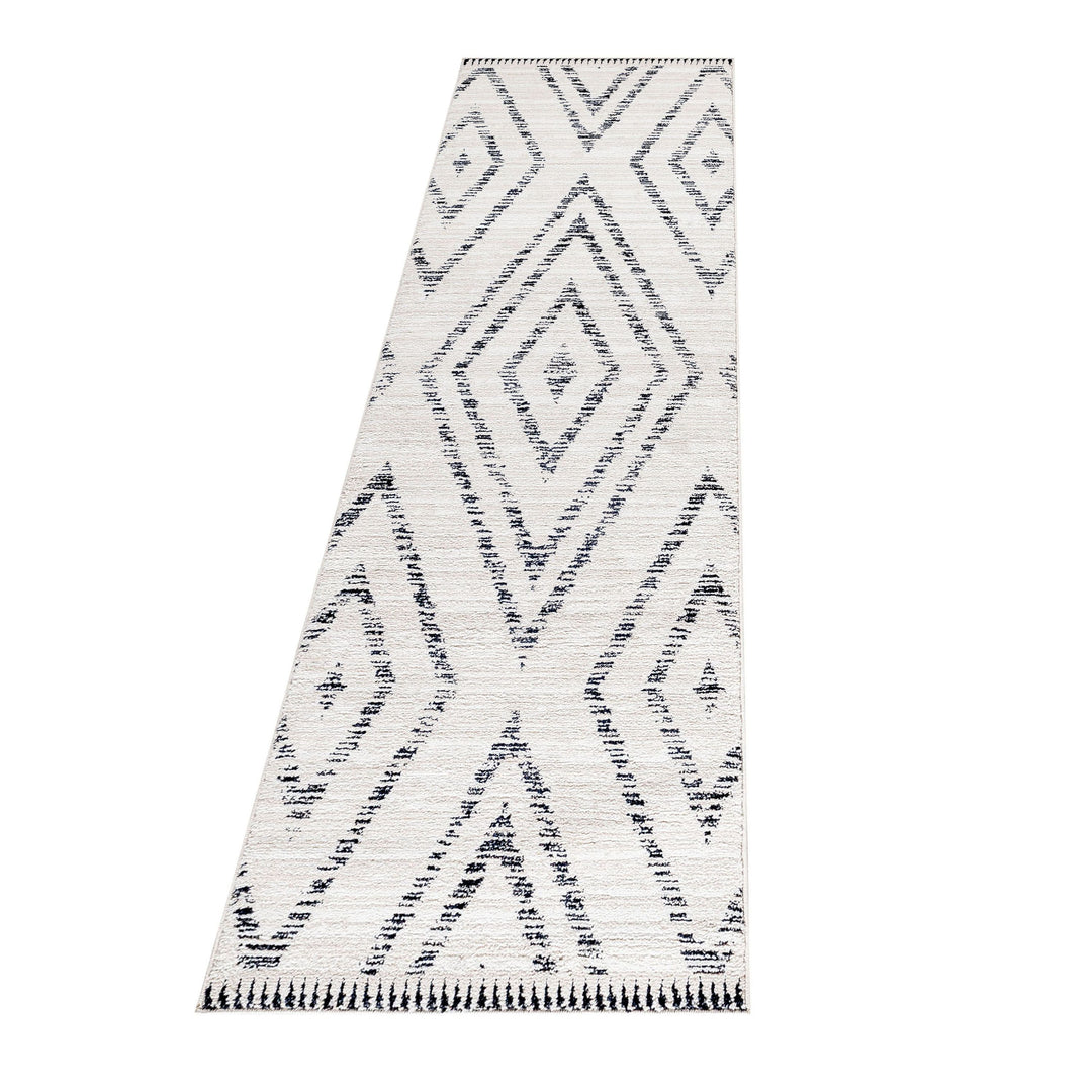 Teppich Läufer Set FES Schlafzimmer Kurzflor Bettumrandung 3 Teile