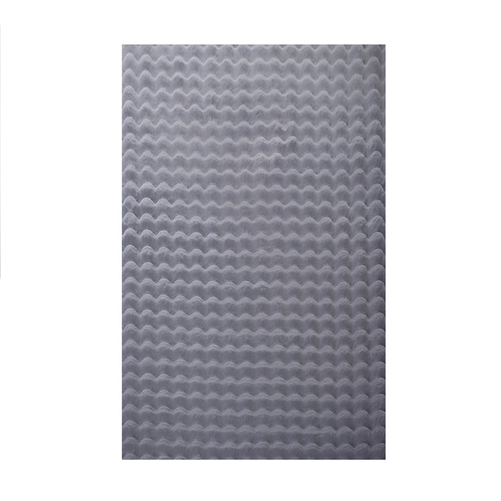 SIMPEX Flauschiger Teppich in Felloptik mit Hoch-Tief Struktur & Bubble-Design, Super Weich, Plüschig, Ideal für Wohnzimmer & Schlafzimmer