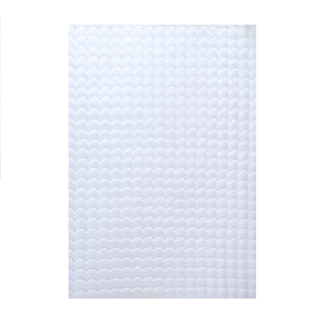 SIMPEX Flauschiger Teppich in Felloptik mit Hoch-Tief Struktur & Bubble-Design, Super Weich, Plüschig, Ideal für Wohnzimmer & Schlafzimmer