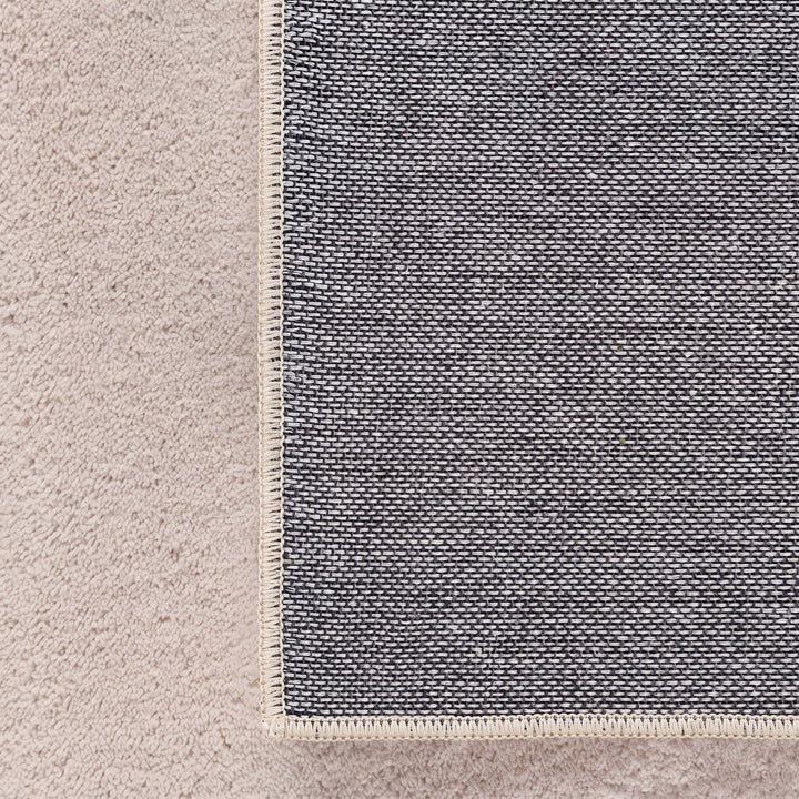 SIMPEX Waschbarer Teppich Kurzflor Modern Einfarbig Weich Rutschfest Maschinenwaschbar Pflegeleicht für Wohnzimmer Schlafzimmer Flur Esszimmer