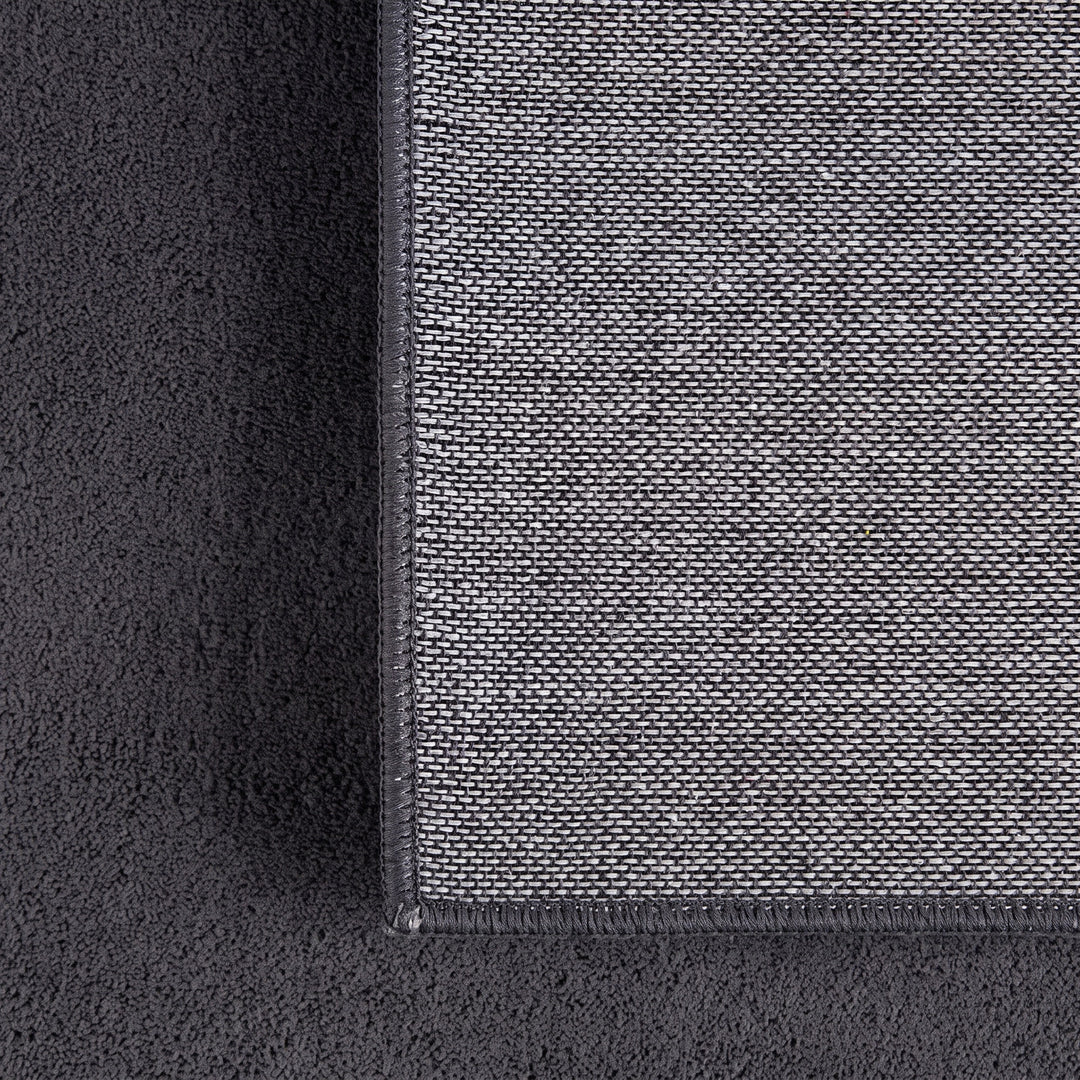 SIMPEX Waschbarer Teppich Kurzflor Modern Einfarbig Weich Rutschfest Maschinenwaschbar Pflegeleicht für Wohnzimmer Schlafzimmer Flur Esszimmer