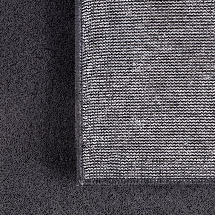 SIMPEX Waschbarer Teppich Kurzflor Modern Einfarbig Weich Rutschfest Maschinenwaschbar Pflegeleicht für Wohnzimmer Schlafzimmer Flur Esszimmer