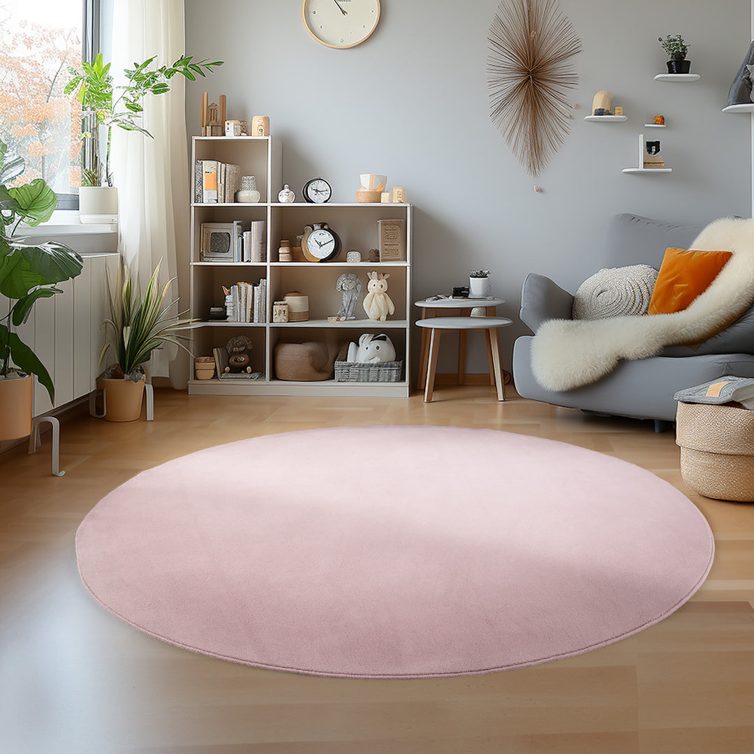 SIMPEX Waschbarer Teppich Kurzflor Modern Einfarbig Weich Rutschfest Maschinenwaschbar Pflegeleicht für Wohnzimmer Schlafzimmer Flur Esszimmer