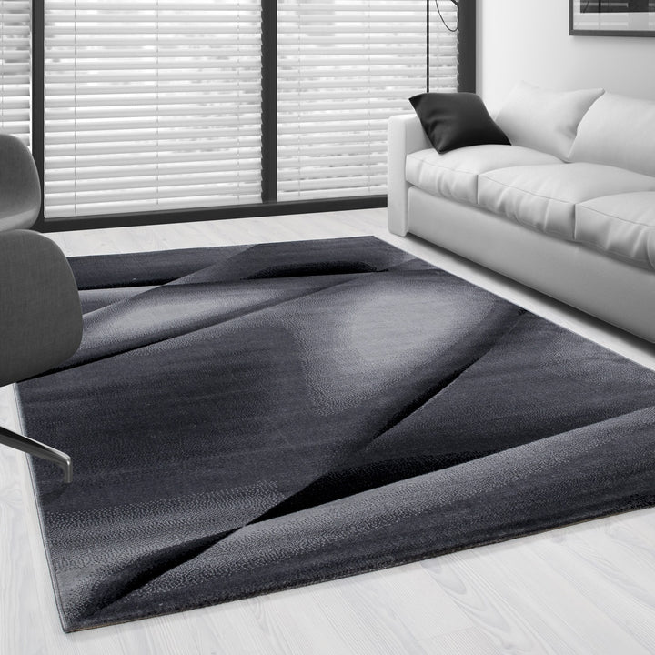 Kurzflor Teppich BEACH Wohnzimmer Design Teppich Linien