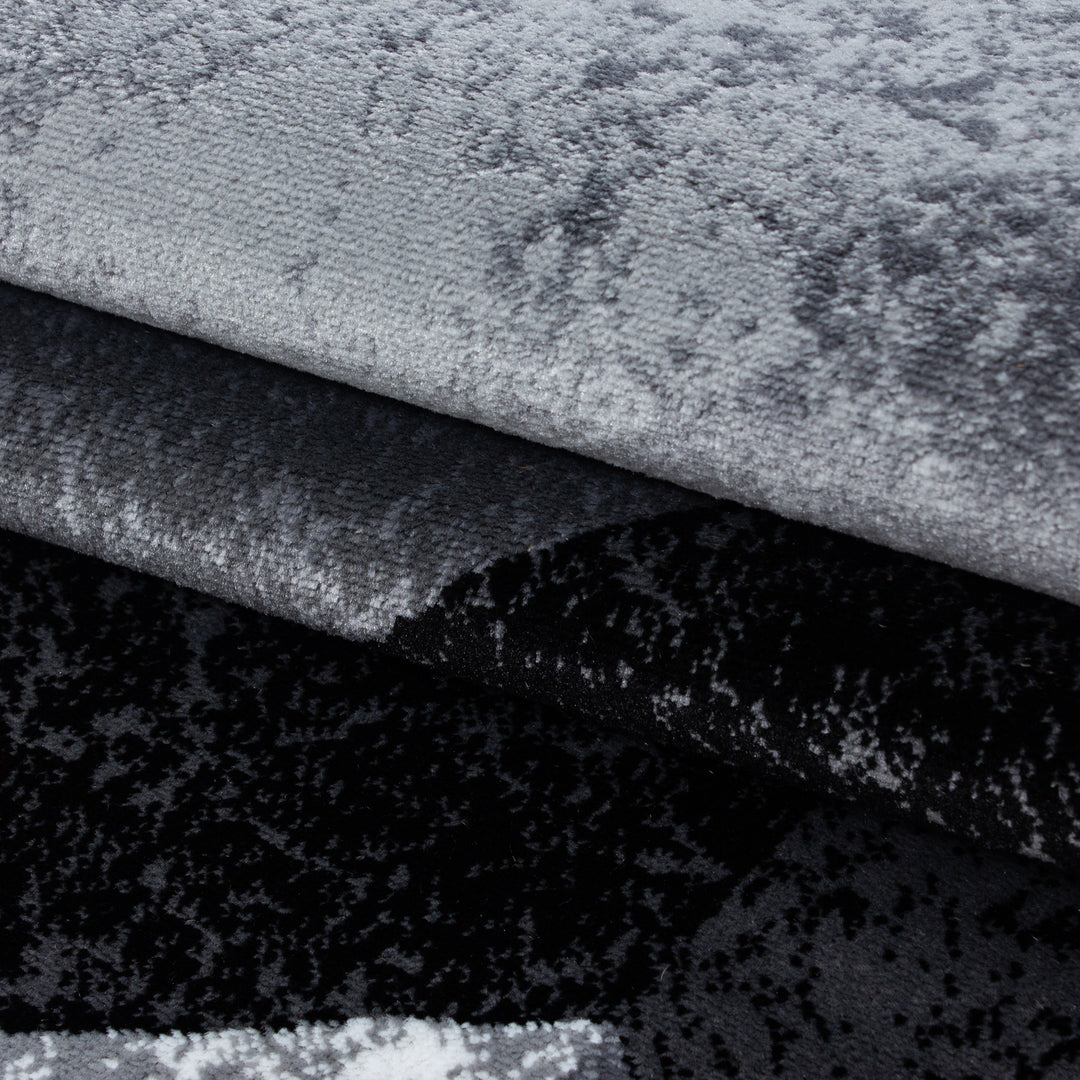 Teppich Läufer Set PULS Schlafzimmer Kurzflor Bettumrandung 3 Teile