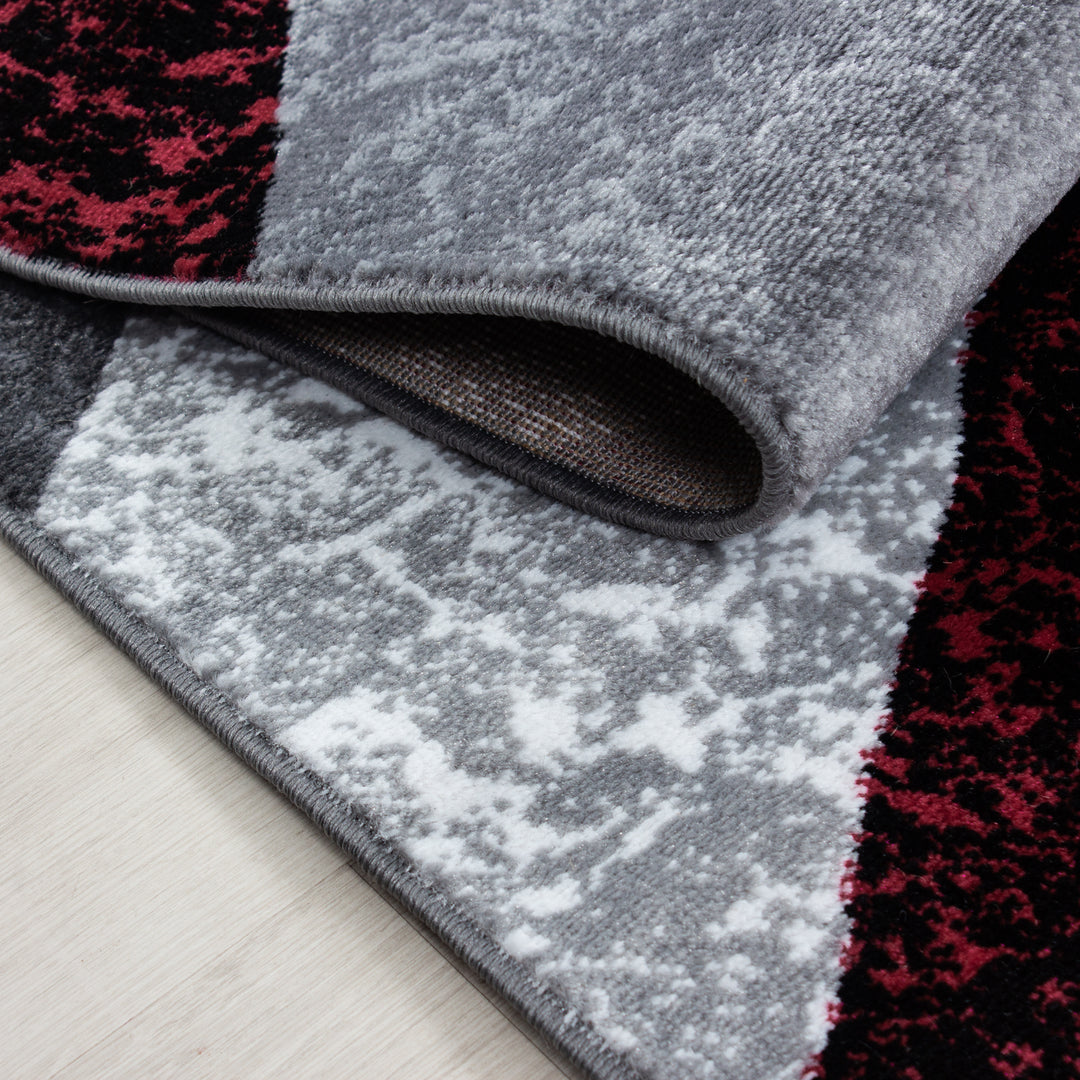 Teppich Läufer Set PULS Schlafzimmer Kurzflor Bettumrandung 3 Teile