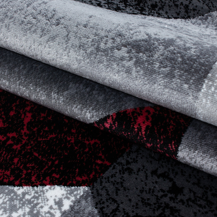 Teppich Läufer Set PULS Schlafzimmer Kurzflor Bettumrandung 3 Teile