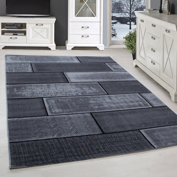 Short Pile Carpet PULS Living Room Design Carpet Plaid