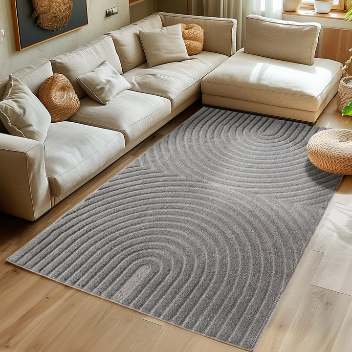 Teppich Wohnzimmer Küchenteppich Schlafzimmer Beige Design Flauschig Weich