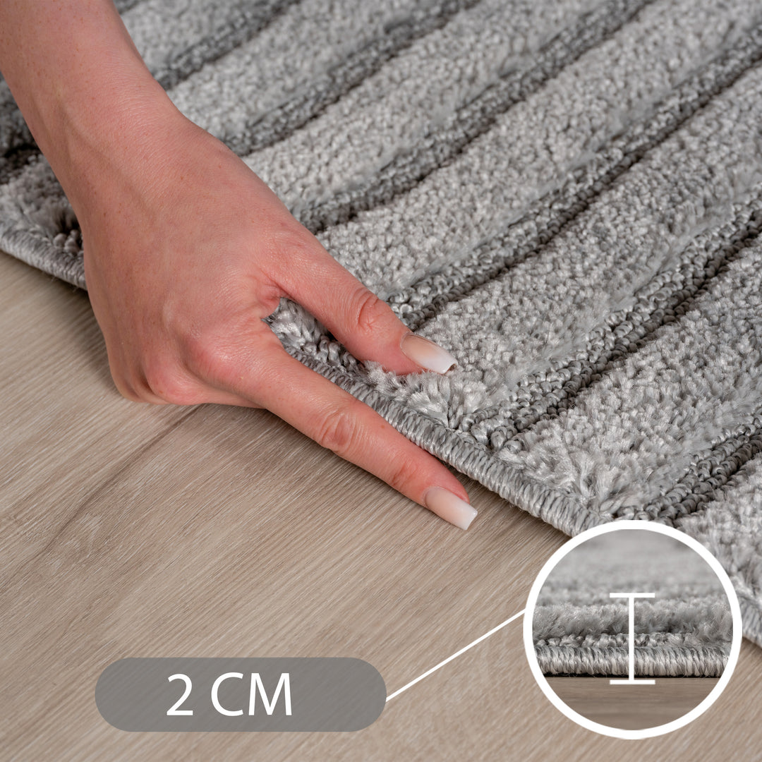 Teppich Wohnzimmer Küchenteppich Schlafzimmer Beige Design Flauschig Weich