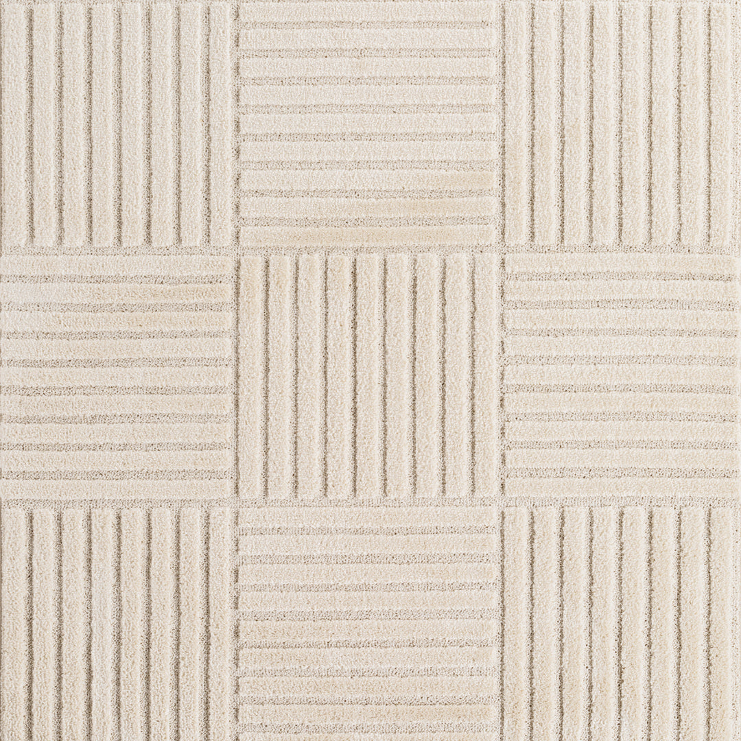 Teppich Wohnzimmer Küchenteppich Schlafzimmer Beige Flauschig Pflegeleicht