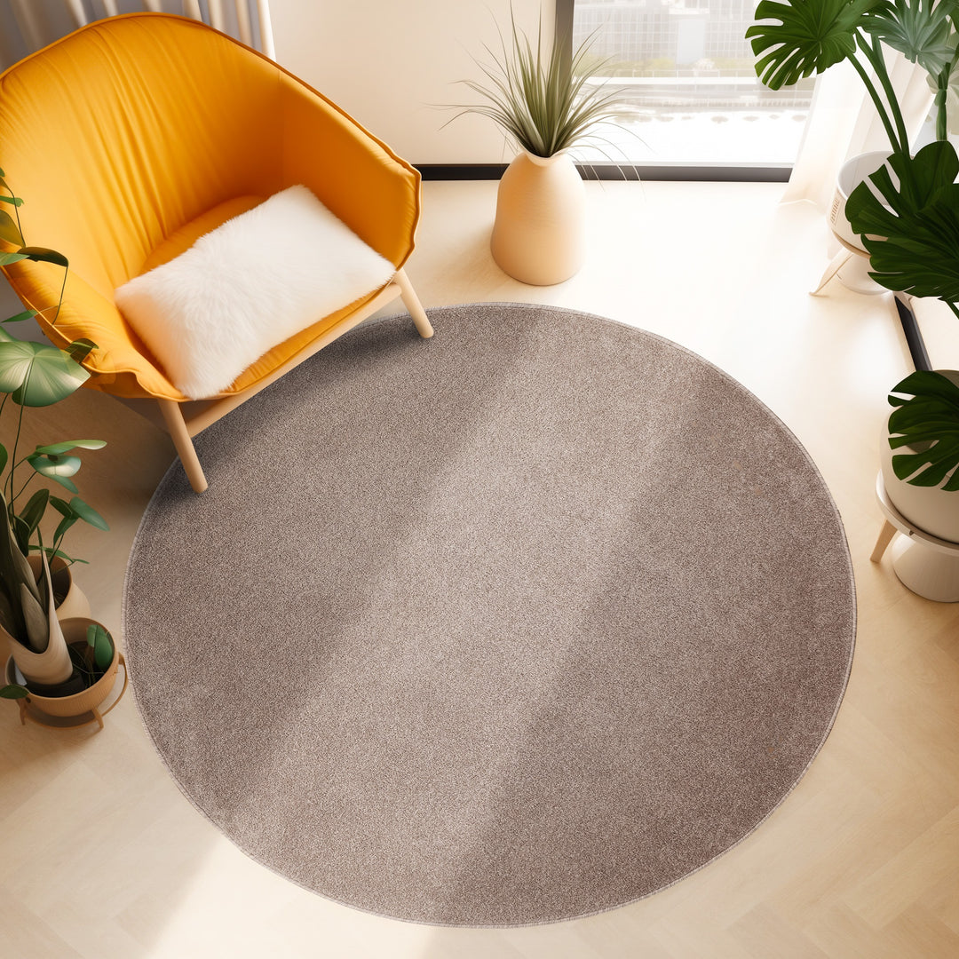 Kurzflor Teppich Rund Wohnzimmer Schlafzimmer Läufer Flur Esszimmer Kü – Simpex24
