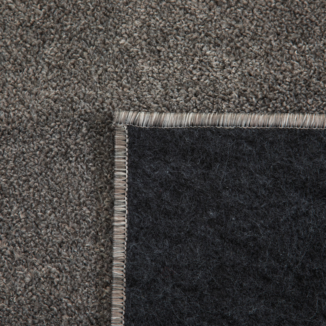 Bettvorleger Schlafzimmer Teppich Läufer Flur Bettumrandung Teppich Küchenläufer Kurzflor 3 Teiliger Set Einfarbiges Design Soft Extra Weich Farbe: Grau