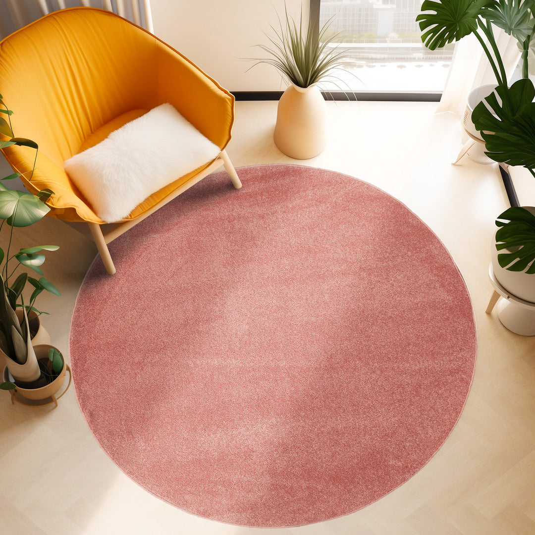 Kurzflor Teppich Rund Wohnzimmer Schlafzimmer Läufer Flur Esszimmer Kü – Simpex24