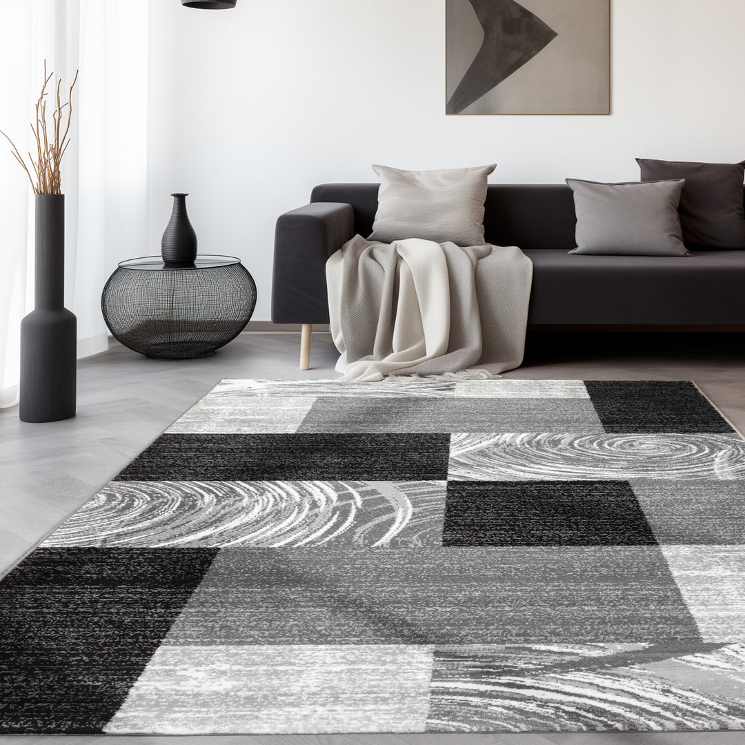 Kurzflor Teppich ARMA Wohnzimmer Design Teppich Karo Design Modern |SIMRUG.DE – Simpex24