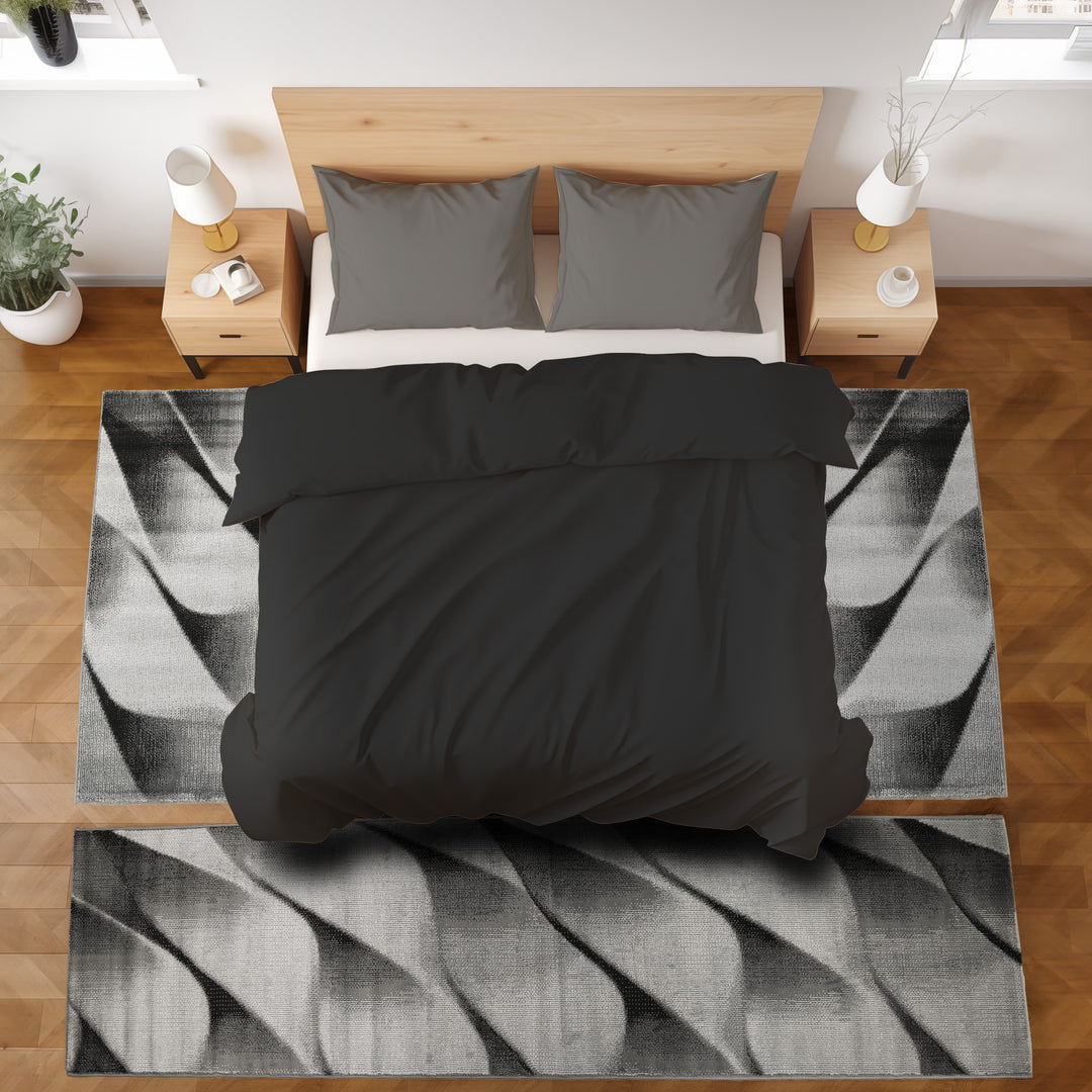 Teppich Läufer Set ARMA Schlafzimmer Kurzflor Bettumrandung 3 Teile – Simpex24