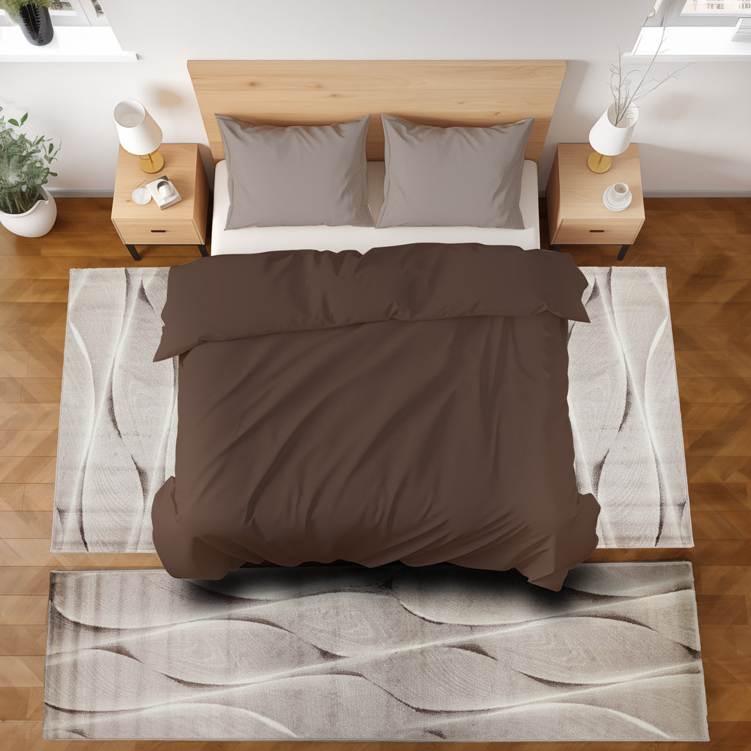 Teppich Läufer Set ARMA Schlafzimmer Kurzflor Bettumrandung 3 Teile – Simpex24