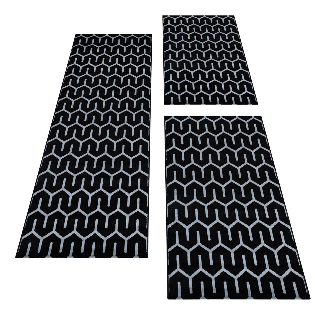 Set di guide per tappeti RICA camera da letto a pelo corto giroletto in 3 parti griglia