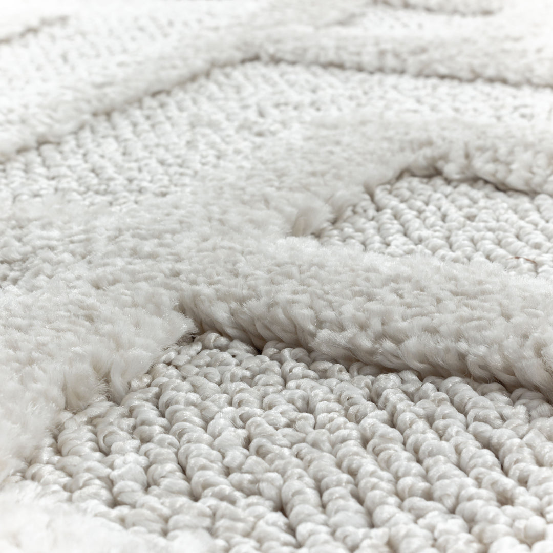 Carpet runner set PIA bedroom short pile bed surround 3 parts labyrinth