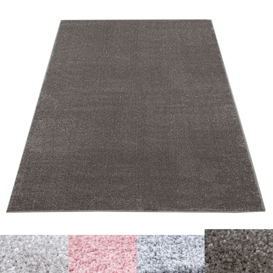Kurzflor Teppich KALA Wohnzimmer Einfarbig Soft Touch Pflegeleicht – Simpex24