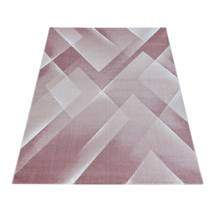 Tapis poils ras RICA tapis design salon soft touch triangle